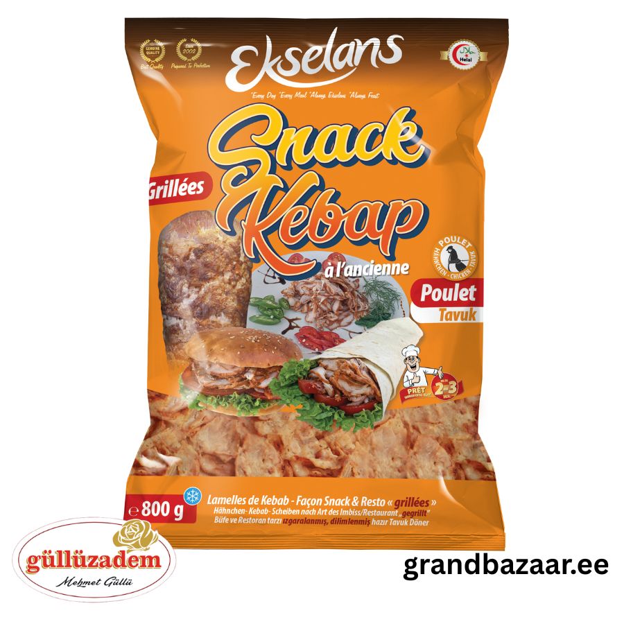 EKSELANS Kanakebabilaastud (800g)